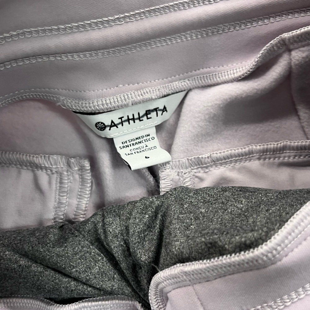 Athleta Quilted Joggers in Sage and Lilac - Picture 7 of 7